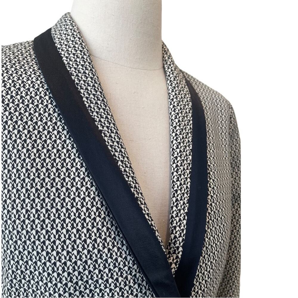 Jason Wu black and white geometric print blazer Size 4 - Picture 2 of 5